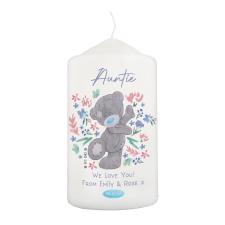 Personalised Me to You Floral Pillar Candle Image Preview
